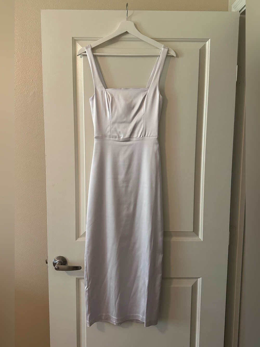 Abercrombie & Fitch White Square-Neck Maxi Dress